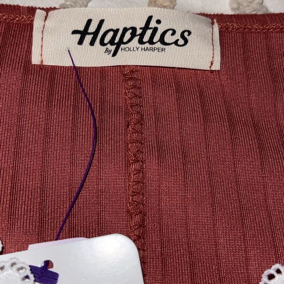 Beautiful Spring/Fall Blouse with Crochet V-Neck trim Babydoll Style! - Picture 12 of 16